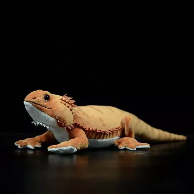 Animal Long Soft Bearded Dragon Plush Toy Real Life Reptiles Lizard Stuffed 42Cm