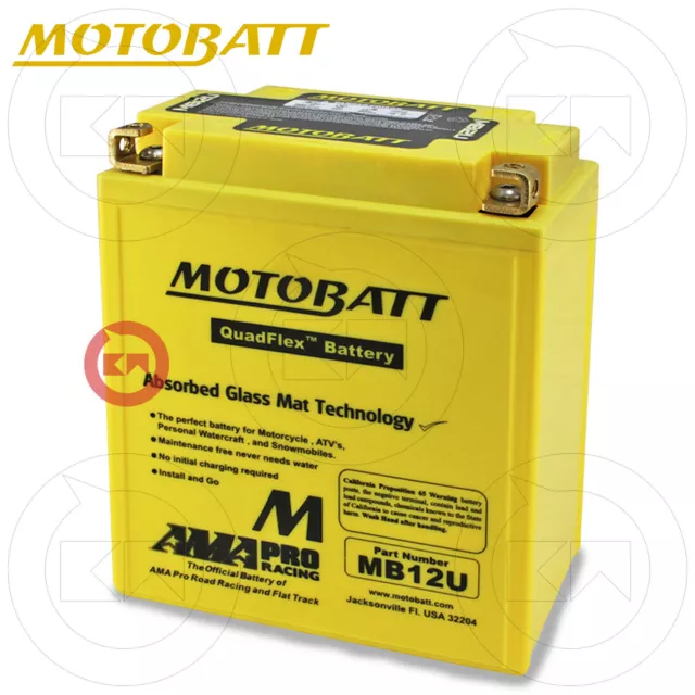 Batteria Potenziata Motobatt Mb12U Sigillata Honda Cb C 650 1980-1981
