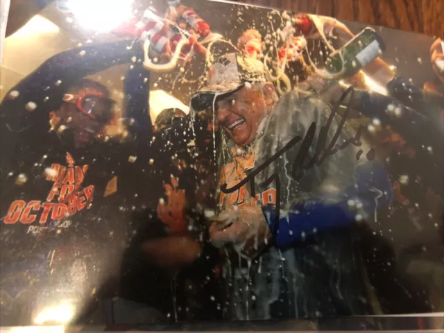 Terry Collins  SIGNED 4x6 PHOTO 2015 NY METS WS Postseason AUTOGRAPH LGM