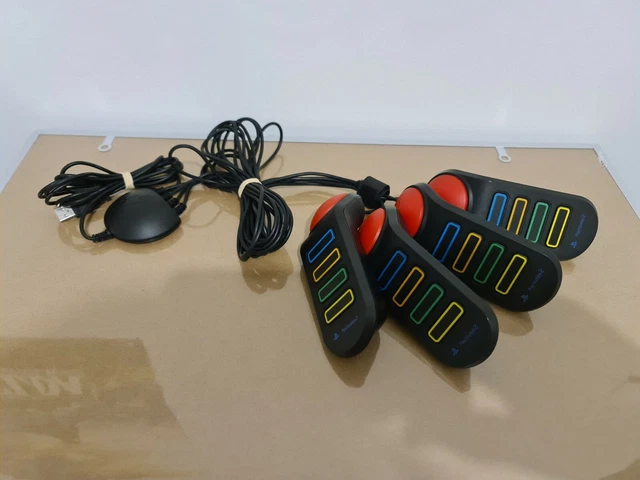 GENUINE SONY PLAYSTATION 2 PS2 Buzz! Controllers Buzzers Wired FREE ...