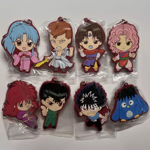 Bandai Gashapon Yu Yu Hakusho Capsule Rubber Mascot All 8 Types Set G41710