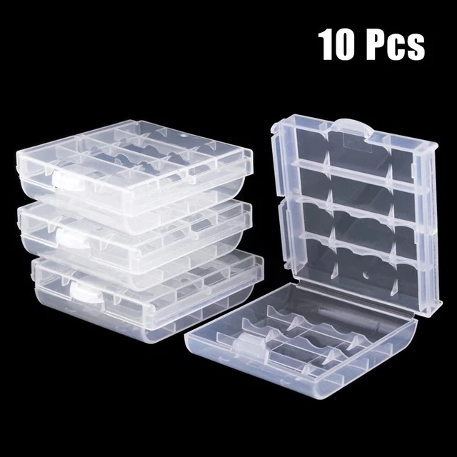 Pratica custodia organizer box per batterie AA AAA 10 pezzi