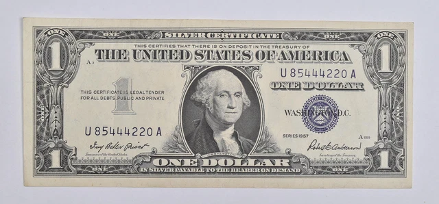 Crisp - 1957 United States Dollar Currency $1 Silver Certificate *973