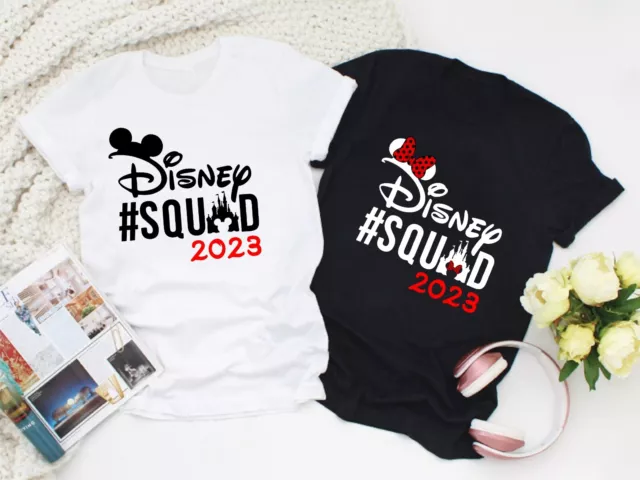 Disney Squad 2023 T-Shirt Mickey Minnie Family Matching Vacation Tour Unisex Top