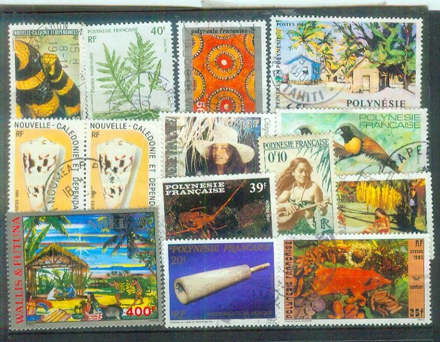 Super Lot Briefmarken aus Französischen Überseegebieten