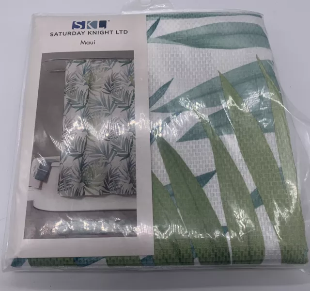 New SKL Home by Saturday Knight Ltd. Maui Fabric Shower Curtain Tropical