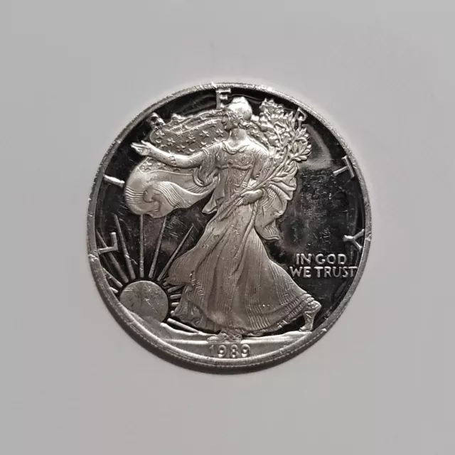 1 oz 1989-S American Silver Proof Eagle .999 ASE Bullion Coin USA $1 Dollar