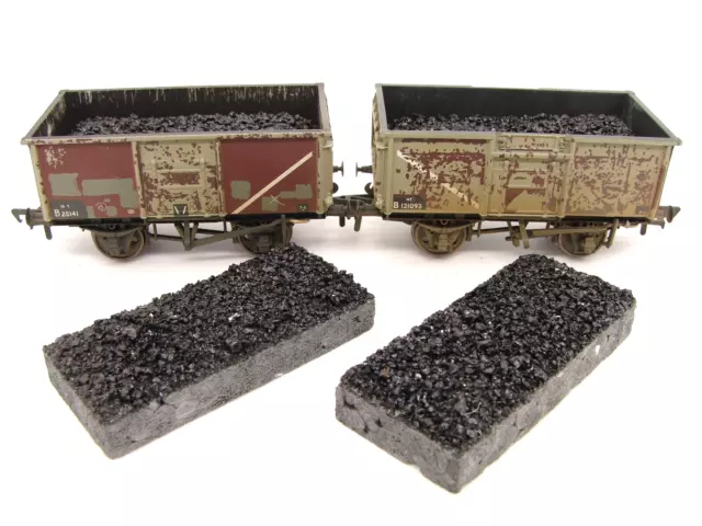 Precision OO Gauge BACHMANN 16T MINERAL 4 X 'HALF-EMPTY' COAL LOADS