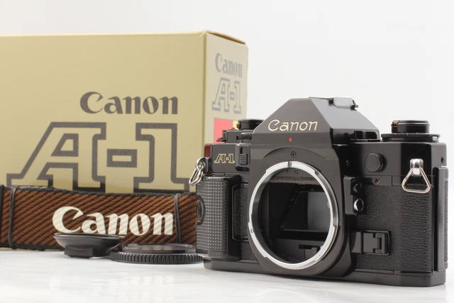 w/ strap [Near MINT in BOX] Canon A-1 A1 SLR 35mm Film Camera Body From JAPAN