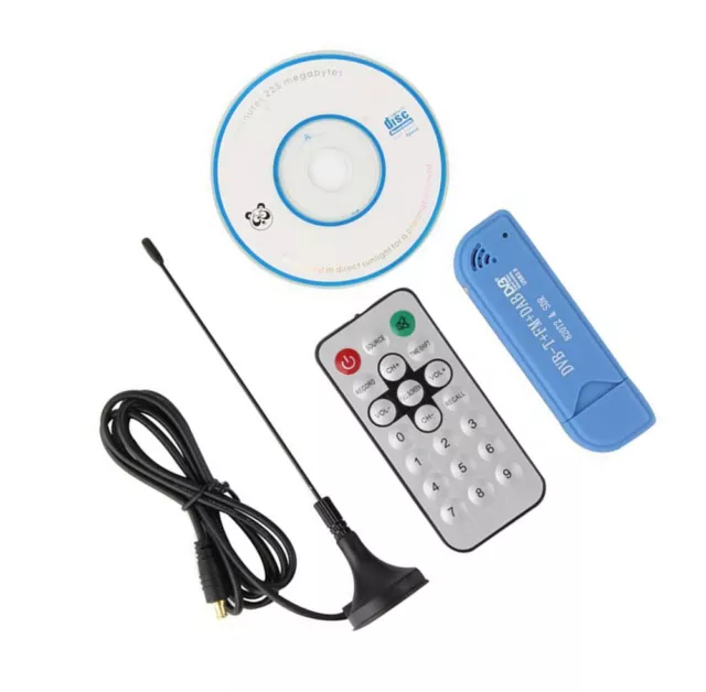 USB 2.0 Digital DVB-T SDR+DAB+FM HDTV TV Tuner Receiver Stick RTL2832U+R820T2