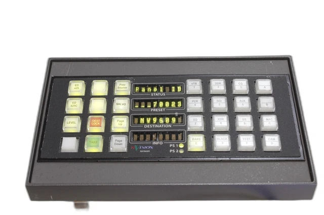 NVISION NV9609 Video Production Master Control Panel Switcher with Power Supply