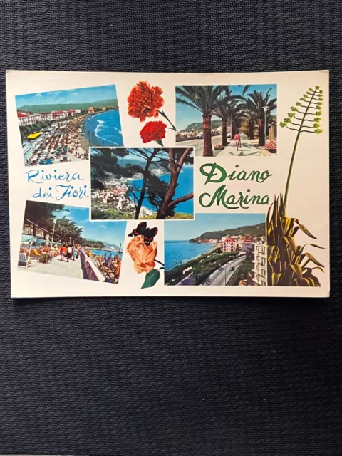 Cartolina Diano Marina Riviera Dei Fiori  Vedutine Viaggiata 1963