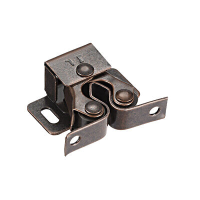 Cabinet Door Double Roller Catch Ball Latch with Prong Copper Tone 5pcs