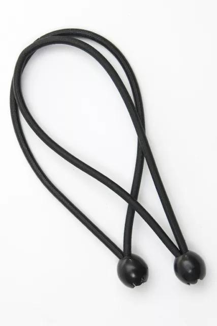 Negro Bungee/Cuerda Elástica Bola Loop 6MM X 250MM - Ideal Para Toldo Y Banderas