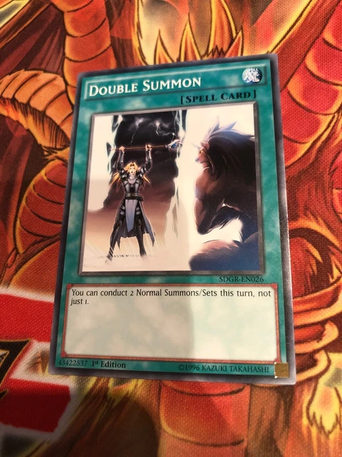 SDGR-EN026 DOUBLE SUMMON Common 1st Edition YuGiOh Card 1.93 - PicClick UK SDGR-EN026 DOUBLE SUMMON Common 1st Edition YuGiOh Card 1.93 - PicClick UK