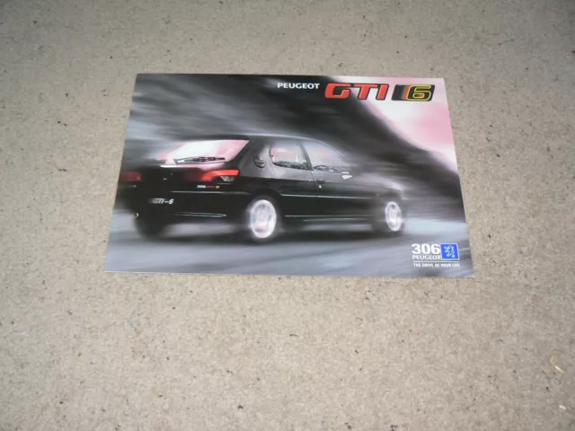 Peugeot 306 GTI-6 sales brochure - August 1996,M/CP 0684/50......