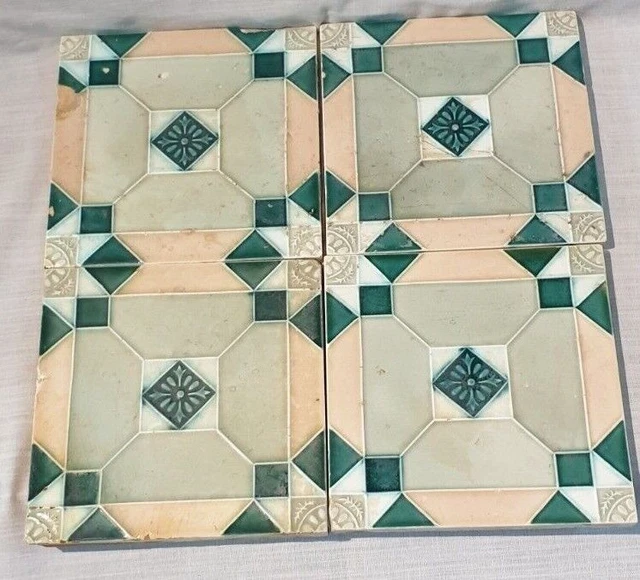 Antique Tiles Beautiful Checkes Ceramic Dk Tiles Made in Japan Porcelain Tiles