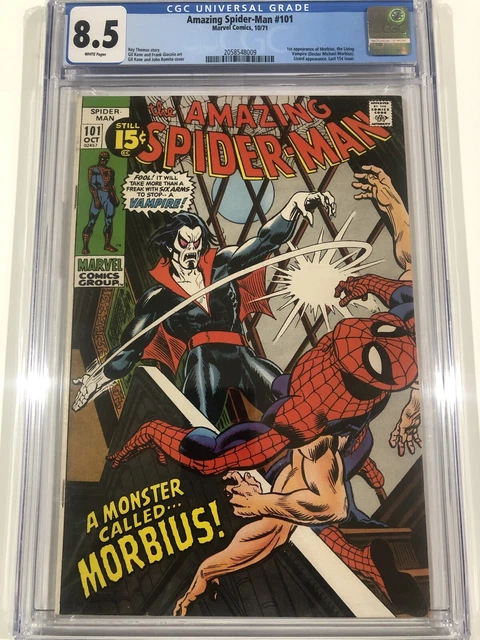 Amazing Spider-Man #101 - Marvel 1971 CGC 8.5 1st Appearance  of Morbius