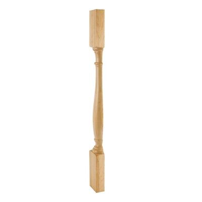 One-Turned Wood Split Post-(Island Leg)- 3-1/2" x 1-3/4" x 35-1/2"