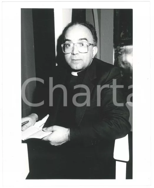 1985 ca ITALIA Monsignor Luciano PACOMIO Ritratto - Foto 20x25 cm