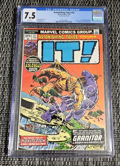 Astonishing Tales #22 - CGC 7.5 - "Mark Jewelers" insert