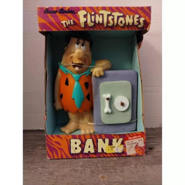 1992 The Flintstones Fred Money Bank Collectible Happiness Express Hanna Barbera