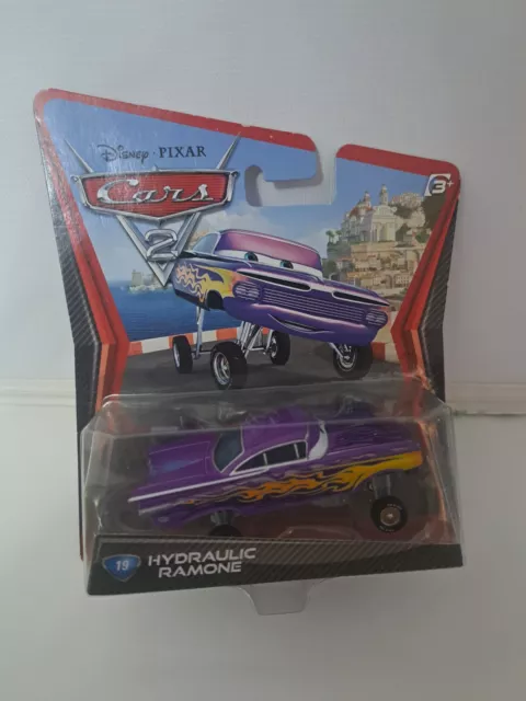 DISNEY PIXAR CARS HYDRAULIC RAMONE #19 Mattel Diecast - Rare In Box