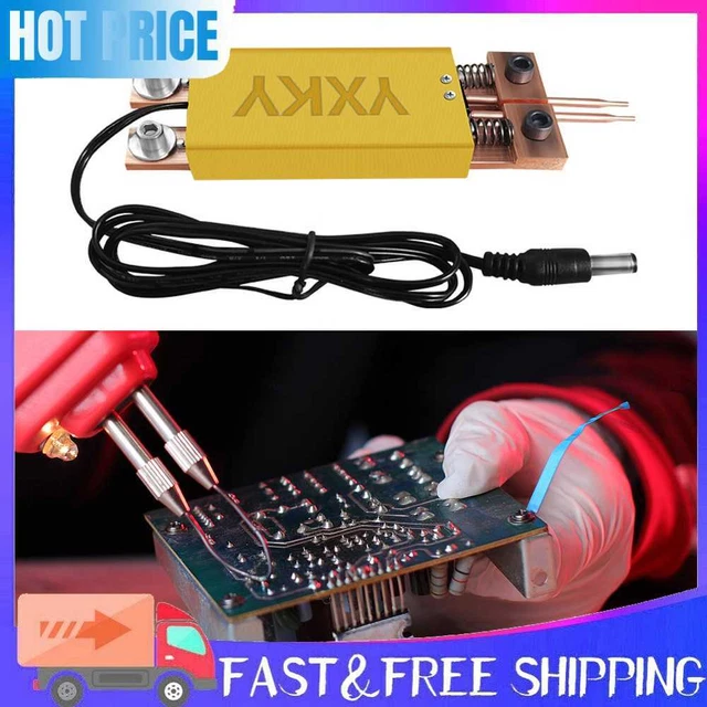 DIY Spot Welding Pen Set Spot Welders Weld Machine Accessory Tools (Yellow)