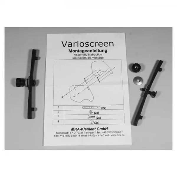MRA Rändelmutter Schraube Schienen Set Vario-Screen Befestigung Scheibenhalter