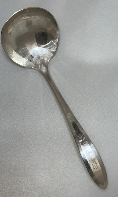 ONEIDA COMMUNITY LADLE Silver-plate 1914 Patrician Pattern AS-IS Solid ...