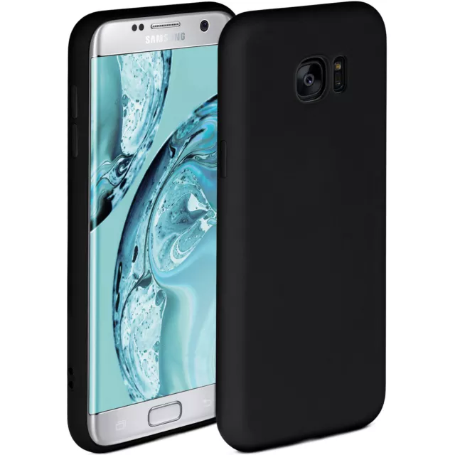 Handy Hülle für Samsung Galaxy S7 Edge Case Silikon Schutz Tasche Weich Cover