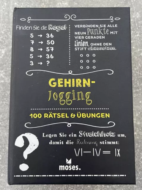 Moses. - Quiz-Box Gehirnjogging, 100 Rätsel und Übungen