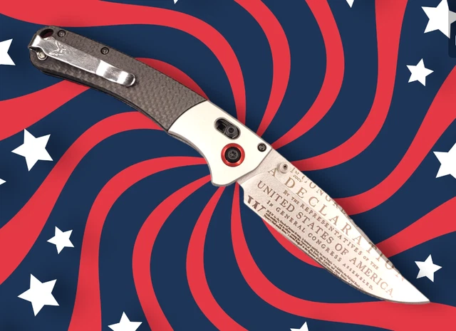 Custom Benchmade Crooked River Knife Blade CPM 20CV Carbon Fiber 2