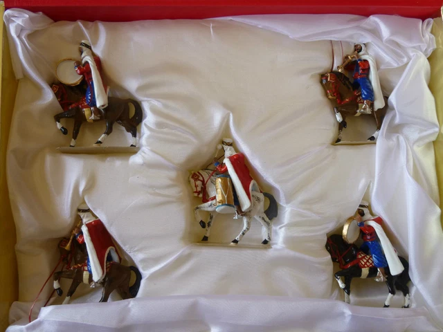 Figurines Lg Par Lucotte / Musique A Cheval Des Spahis Algeriens ( 5 Cavaliers )