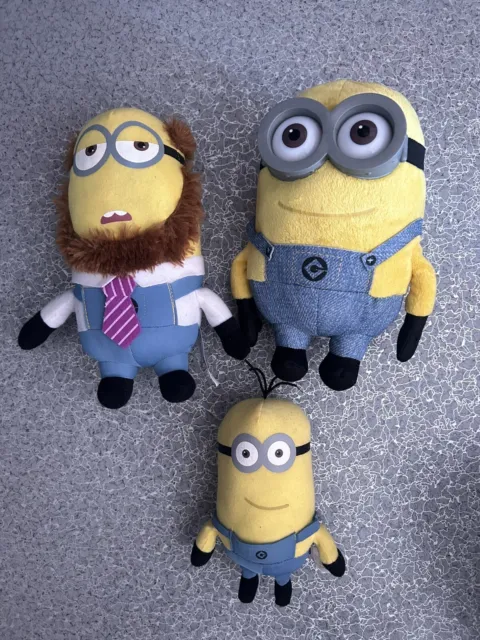 3 Peluches Minions Moi Moche Et Méchant