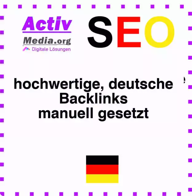 SEO Suchmaschinenoptimierung manuell 1 Monat Linkaufbau Backlinks Website SEO PR