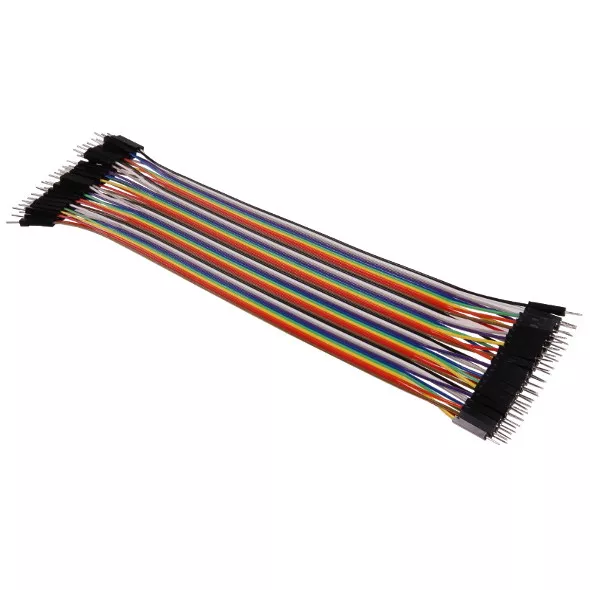 Jumper Cable 20cm 40 Pin mâle/mâle Breadboard Dupont Wires Arduino