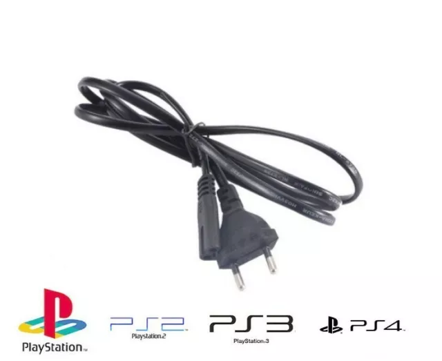 Cable alimentation cordon secteur pour Playstation Sony PS1 PS2 PS3 PS4