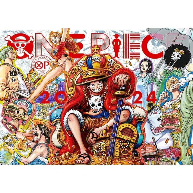ONE PIECE OFFICIAL 2024 Calendar 594mm x 420mm from Japan New 93.00