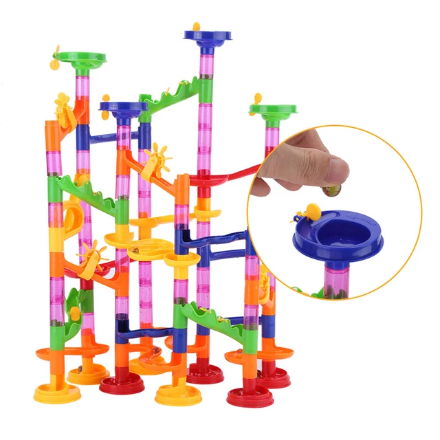 Marble Race Run Maze Balls Track Building Blocks Baby Kid Gift DIY Construction.