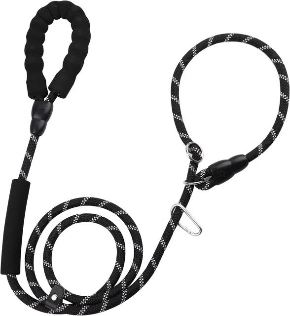 Plomas para perro Sarsumir para perros pequeños medianos grandes con cuello deslizante y mango acolchado,