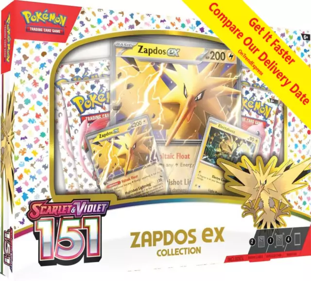 Pokemon card 151 Zapdos ex 194/165 SR sv2a Japanese Holo