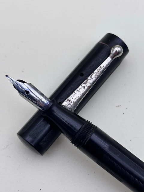 Stylo Plume Ancien Charles Chevignon - Plume En Or 18 Carats, 13,8 Cm, Occasion à Restaurer