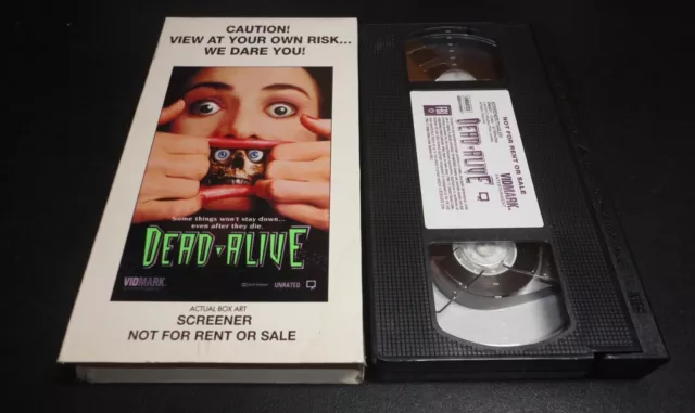 DEAD ALIVE VHS Peter Jackson 1992 Horror OOP R-Rated Vidmark Tested Ex ...