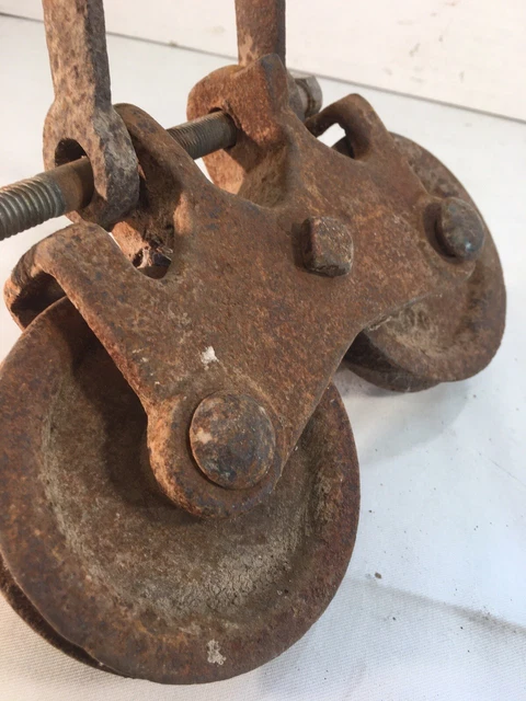 vintage antique barn door roller 9