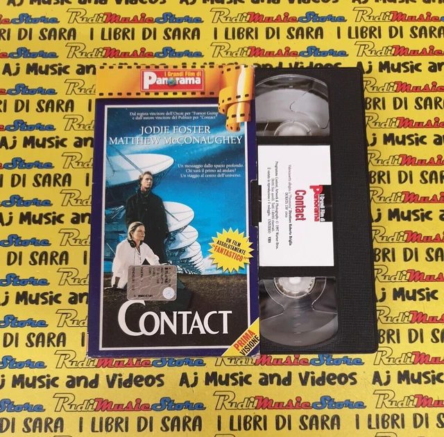 VHS FILM CONTACT 1998 Jodie Foster Matthew Mcconaughey WARNER 15041 (F2