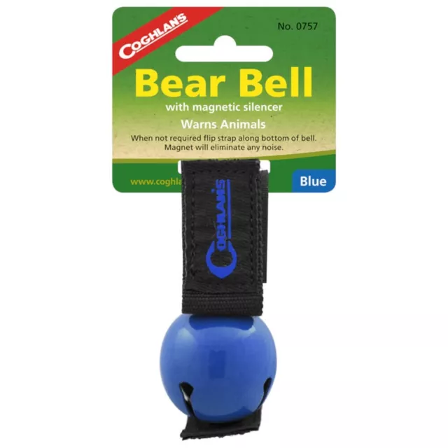 Coghlans Magnetic Bear Bell Blue - Warn Animals attach Clothing/Pack Coghlan's