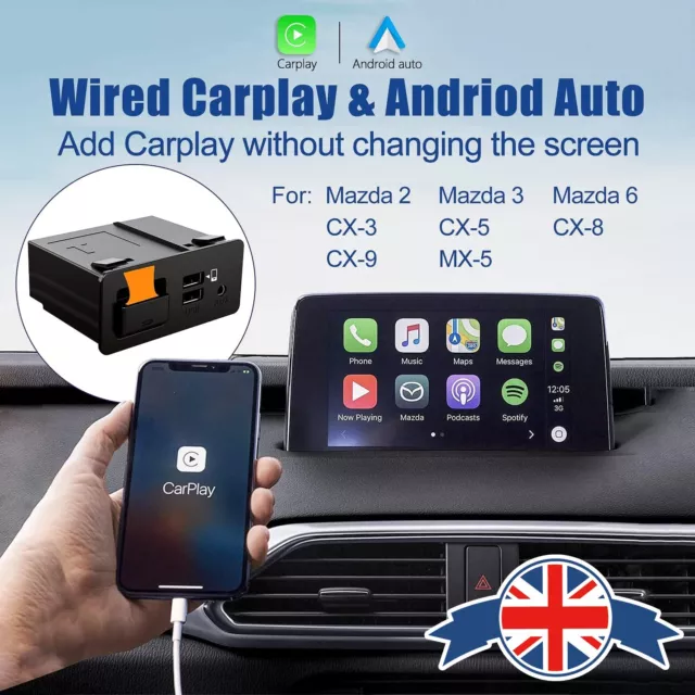 For Mazda Apple CarPlay Android Auto Retrofit Kit for Mazda 3 6 2 Mazda CX5 CX3