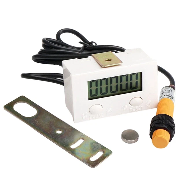 5 Digit Digital Electronic Counter magnetic sensor Puncher Proximity Switch Kit