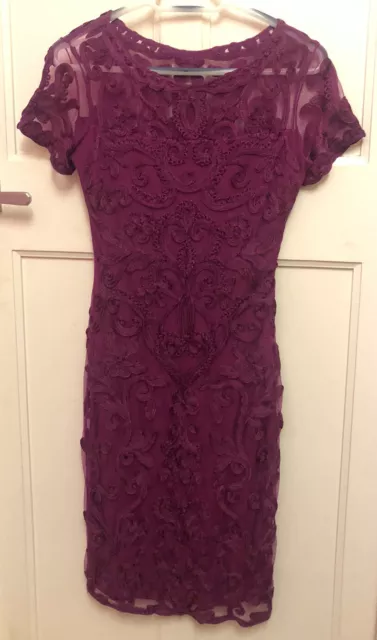 Phase eight sabby lace dress magenta hotsell